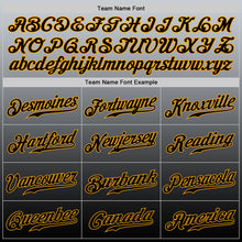 Загрузить изображение в средство просмотра галереи, Custom Gray Black-Gold Authentic Fade Fashion Baseball Jersey