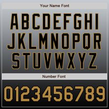 Загрузить изображение в средство просмотра галереи, Custom Gray Old Gold-Black Authentic Fade Fashion Baseball Jersey