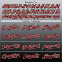 Загрузить изображение в средство просмотра галереи, Custom Gray Crimson-Black Authentic Fade Fashion Baseball Jersey