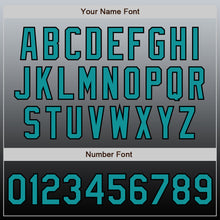 Загрузить изображение в средство просмотра галереи, Custom Gray Teal-Black Authentic Fade Fashion Baseball Jersey