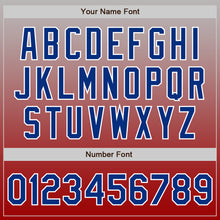 Загрузить изображение в средство просмотра галереи, Custom Gray Royal-Red Authentic Fade Fashion Baseball Jersey