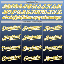 Charger l'image dans la galerie, Custom Light Blue Gold-Navy Authentic Fade Fashion Baseball Jersey