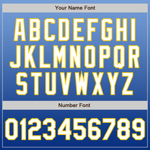 Load image into Gallery viewer, Custom Light Blue White-Royal Authentic Fade Fashion Baseball Jersey