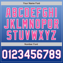 Load image into Gallery viewer, Custom Light Blue White-Royal Authentic Fade Fashion Baseball Jersey