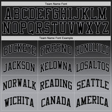 Load image into Gallery viewer, Custom Black Black-Gray Authentic Fade Fashion Basketball Jersey