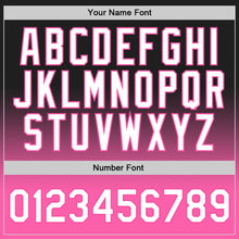 Laden Sie das Bild in den Galerie-Viewer, Custom Black White-Pink Authentic Fade Fashion Basketball Jersey