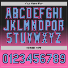 Charger l'image dans la galerie, Custom Black Light Blue-Pink Authentic Fade Fashion Basketball Jersey