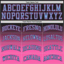 Charger l'image dans la galerie, Custom Black Light Blue-Pink Authentic Fade Fashion Basketball Jersey