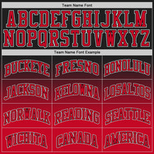 Load image into Gallery viewer, Custom Black Red-White Authentic Fade Fashion Basketball Jersey
