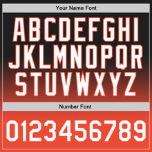 Charger l'image dans la galerie, Custom Black White-Orange Authentic Fade Fashion Basketball Jersey