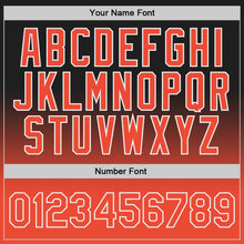 Laden Sie das Bild in den Galerie-Viewer, Custom Black Orange-White Authentic Fade Fashion Basketball Jersey