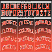 Laden Sie das Bild in den Galerie-Viewer, Custom Black Orange-White Authentic Fade Fashion Basketball Jersey