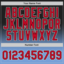 Charger l'image dans la galerie, Custom Black Red-Light Blue Authentic Fade Fashion Basketball Jersey