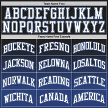 Charger l'image dans la galerie, Custom Black White-Royal Authentic Fade Fashion Basketball Jersey