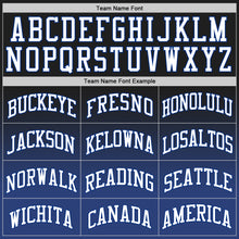 Load image into Gallery viewer, Custom Black Royal-White Authentic Fade Fashion Basketball Jersey