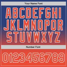 Laden Sie das Bild in den Galerie-Viewer, Custom Royal Orange-White Authentic Fade Fashion Basketball Jersey