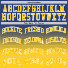 Load image into Gallery viewer, Custom Royal Gold-White Authentic Fade Fashion Basketball Jersey