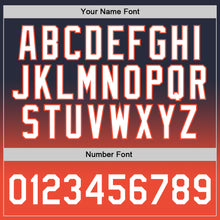 Laden Sie das Bild in den Galerie-Viewer, Custom Navy White-Orange Authentic Fade Fashion Basketball Jersey