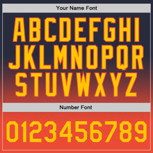 Load image into Gallery viewer, Custom Navy Gold-Orange Authentic Fade Fashion Basketball Jersey