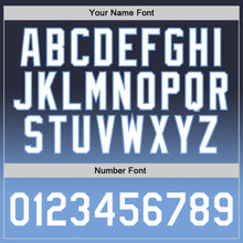 Charger l'image dans la galerie, Custom Navy White-Light Blue Authentic Fade Fashion Basketball Jersey