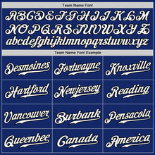 Загрузить изображение в средство просмотра галереи, Custom Royal White-Black Authentic Fade Fashion Baseball Jersey