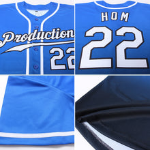 Загрузить изображение в средство просмотра галереи, Custom Royal White-Black Authentic Fade Fashion Baseball Jersey