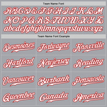 Load image into Gallery viewer, Custom Gray White Royal-Red Authentic Fade Fashion Baseball Jersey