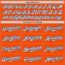 Загрузить изображение в средство просмотра галереи, Custom Orange White-Navy Authentic Fade Fashion Baseball Jersey