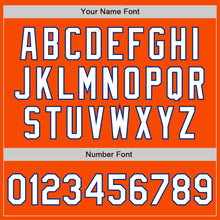 Charger l'image dans la galerie, Custom Orange White-Royal Authentic Fade Fashion Baseball Jersey