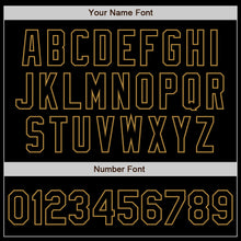 Загрузить изображение в средство просмотра галереи, Custom Gray Black-Old Gold Authentic Gradient Fashion Baseball Jersey