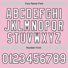 Laden Sie das Bild in den Galerie-Viewer, Custom Light Pink White-Black Authentic Fade Fashion Baseball Jersey