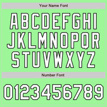 Laden Sie das Bild in den Galerie-Viewer, Custom Pea Green White-Black Authentic Fade Fashion Baseball Jersey