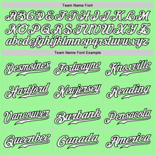 Laden Sie das Bild in den Galerie-Viewer, Custom Pea Green White-Black Authentic Fade Fashion Baseball Jersey