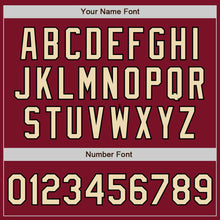 Charger l'image dans la galerie, Custom Crimson Cream-Black Authentic Fade Fashion Baseball Jersey