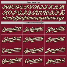 Charger l'image dans la galerie, Custom Crimson Cream-Black Authentic Fade Fashion Baseball Jersey