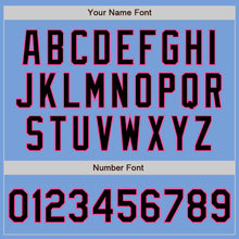 Load image into Gallery viewer, Custom Light Blue Black-Pink Authentic Fade Fashion Baseball Jersey