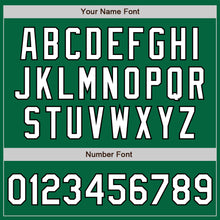 Load image into Gallery viewer, Custom Kelly Green White-Black Authentic Fade Fashion Baseball Jersey