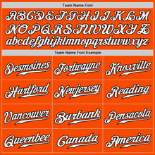 Load image into Gallery viewer, Custom Orange White-Black Authentic Fade Fashion Baseball Jersey