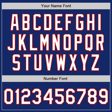 Laden Sie das Bild in den Galerie-Viewer, Custom Royal White-Red Authentic Fade Fashion Baseball Jersey