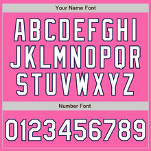 Load image into Gallery viewer, Custom Pink White-Navy Authentic Fade Fashion Baseball Jersey