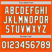 Load image into Gallery viewer, Custom Orange White-Green Authentic Fade Fashion Baseball Jersey