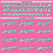 Load image into Gallery viewer, Custom Pink White-Kelly Green Authentic Fade Fashion Baseball Jersey