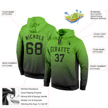 Загрузить изображение в средство просмотра галереи, Custom Stitched Neon Green Black Fade Fashion Sports Pullover Sweatshirt Hoodie