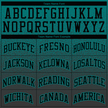 Laden Sie das Bild in den Galerie-Viewer, Custom Stitched Aqua Black Fade Fashion Sports Pullover Sweatshirt Hoodie