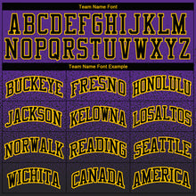 Загрузить изображение в средство просмотра галереи, Custom Stitched Purple Black-Gold Fade Fashion Sports Pullover Sweatshirt Hoodie