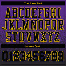 Загрузить изображение в средство просмотра галереи, Custom Stitched Purple Black-Gold Fade Fashion Sports Pullover Sweatshirt Hoodie