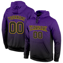 Загрузить изображение в средство просмотра галереи, Custom Stitched Purple Black-Gold Fade Fashion Sports Pullover Sweatshirt Hoodie