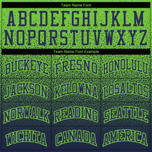 Загрузить изображение в средство просмотра галереи, Custom Stitched Neon Green Navy Fade Fashion Sports Pullover Sweatshirt Hoodie