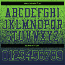 Загрузить изображение в средство просмотра галереи, Custom Stitched Neon Green Navy Fade Fashion Sports Pullover Sweatshirt Hoodie