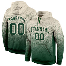 Laden Sie das Bild in den Galerie-Viewer, Custom Stitched Cream Green Fade Fashion Sports Pullover Sweatshirt Hoodie
